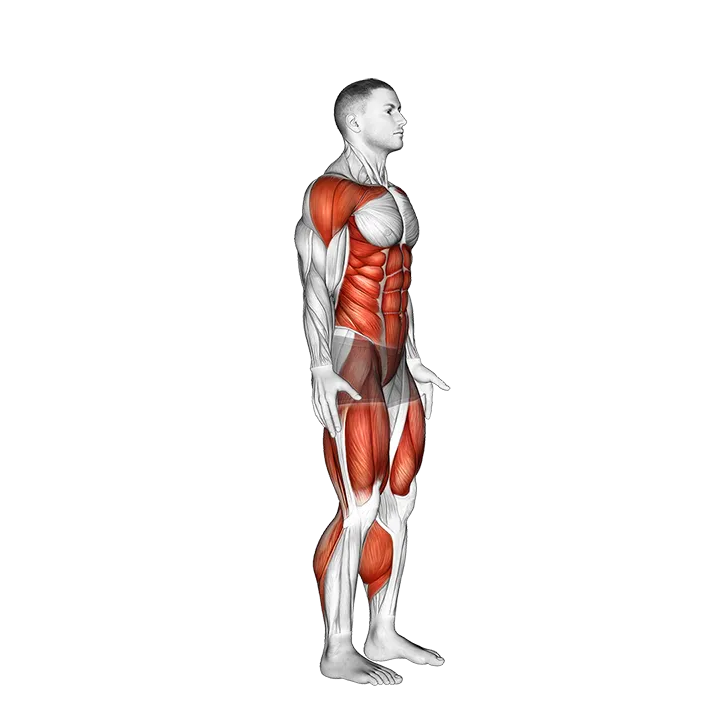 Single Leg Butt Kick exercise animation (Male)
