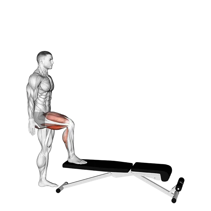Single Leg Push Off exercise animation (Male)