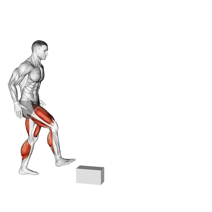 Single Leg Stride Jump exercise animation (Male)