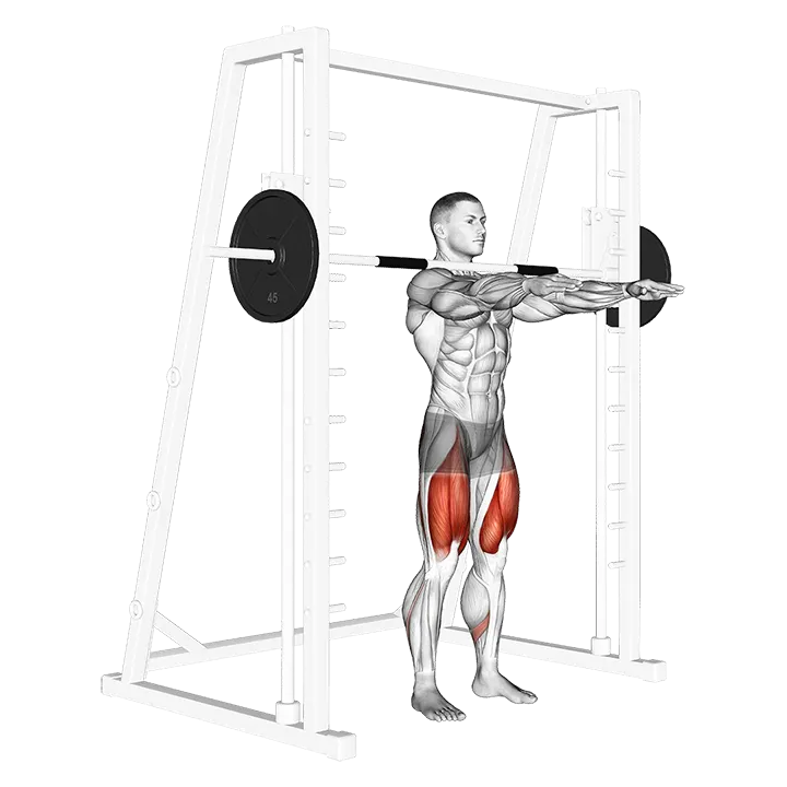 Smith Frankenstein Squat exercise animation (Male)