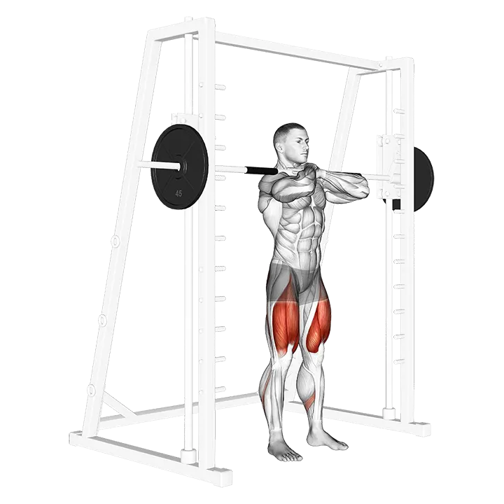 Smith Front Squat exercise animation (Male)