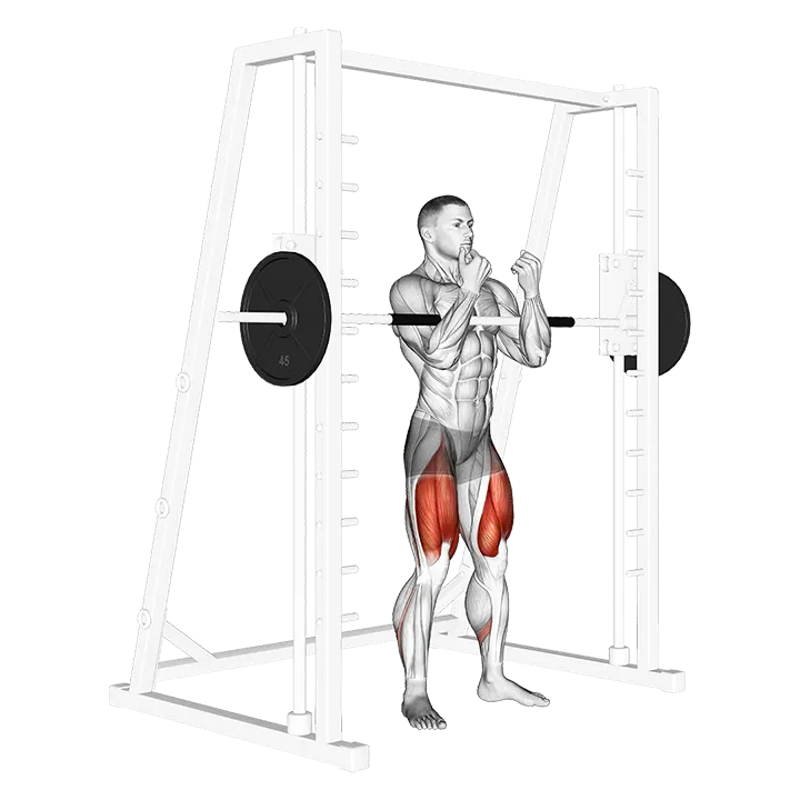 Smith Zercher Squat exercise animation (Male)