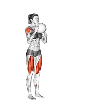 Sagittal Plane Lunge With Overhead Medicine Ball Press