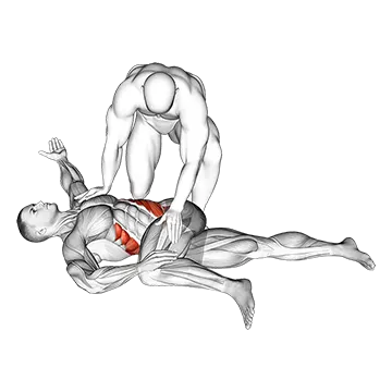 Assisted Oblique Glute Minimus And Medius Stretch