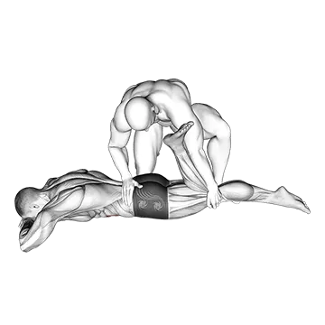 Assisted Prone Rectus Femoris Stretch