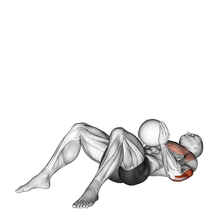 Medicine Ball Supine Chest Throw exercise animation (Männlich)