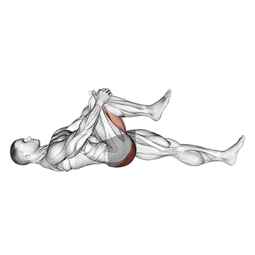 Lying Knee To Chest Stretch