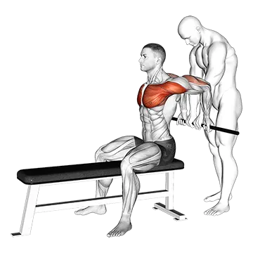 Assisted Sitting Reverse Shoulder Stretch