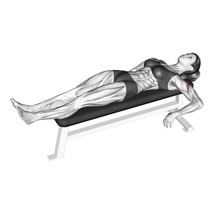 Internal Shoulder Rotation Stretch exercise animation (Female)