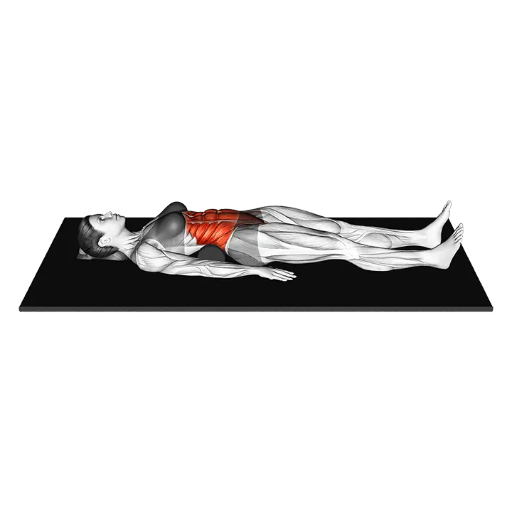 Lower Trunk Flexor Stretch exercise animation (Female)