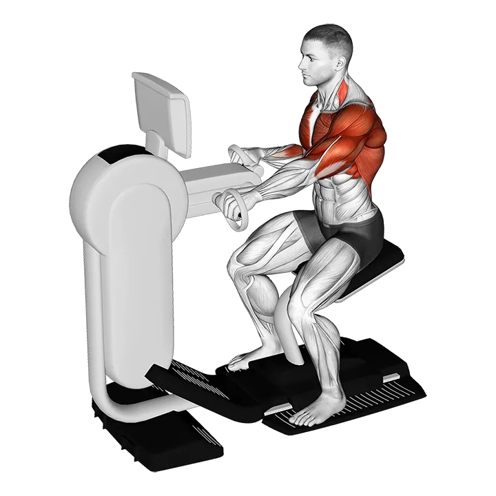 Hands bike exercise animation (Male)