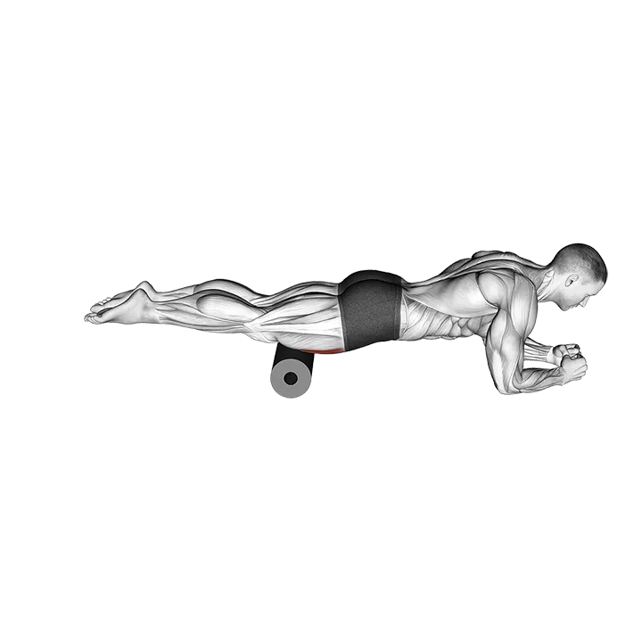 Roll Rectus Femoris exercise animation (Männlich)