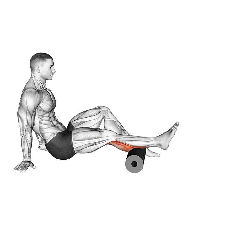 Roll Calves (Single Leg) exercise animation (Male)