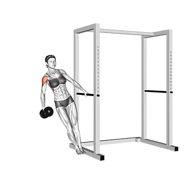 Dumbbell Single-arm Leaning Lateral Raise