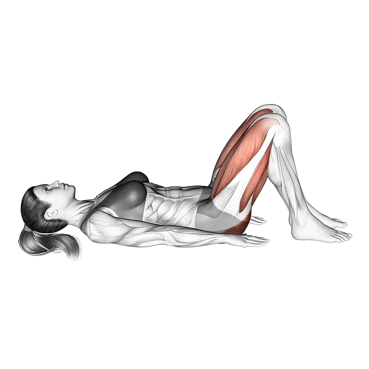 Glute Bridge Two Legs on Floor exercise animation (Female)