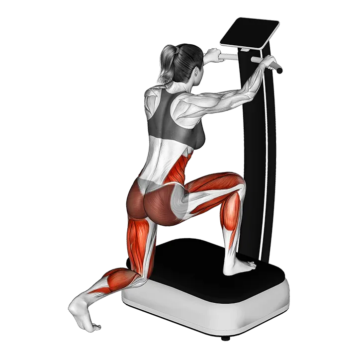 Vibrate Plate Lunge exercise animation (Weiblich)