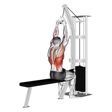 Cable Lateral Pulldown with V-bar