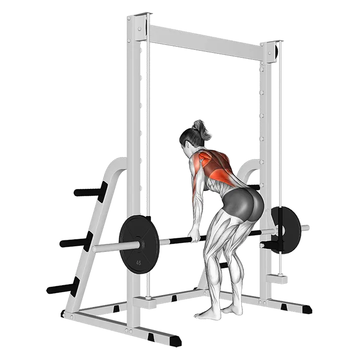 Smith Narrow Row exercise animation (Female)