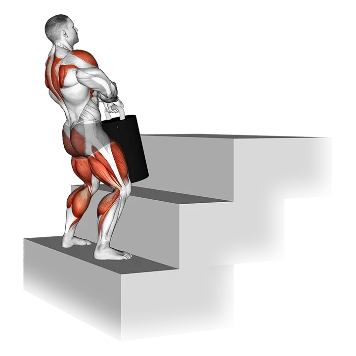 StrongMan Power Stairs exercise animation (Male)