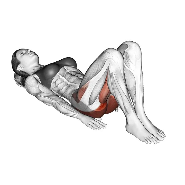 Frog Hip Thrust exercise animation (Female)