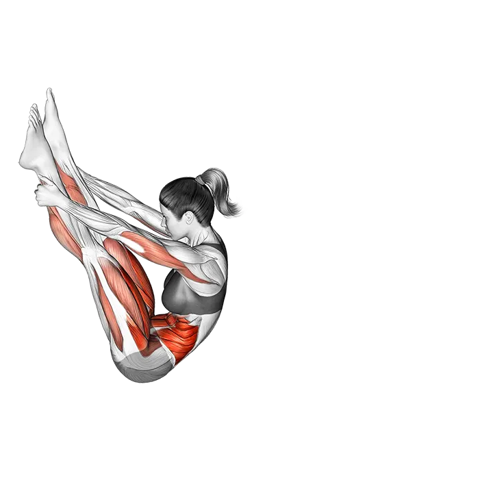 Rocker with Open Legs exercise animation (Female)