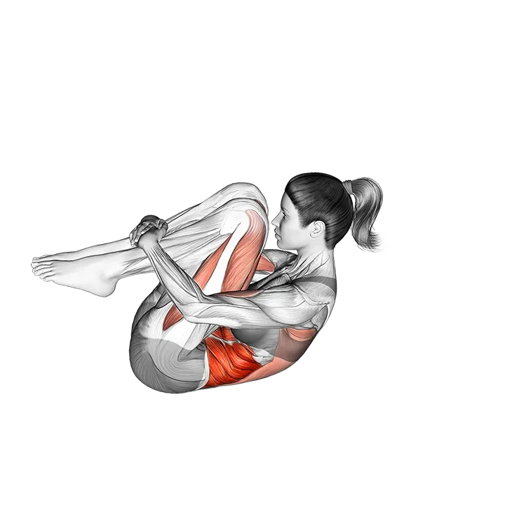 Rolling Back exercise animation (Female)