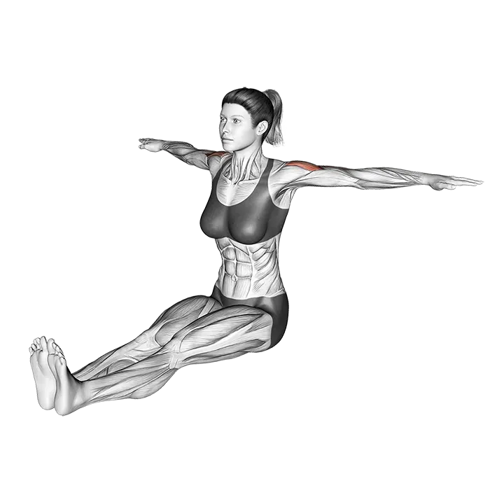 Spine Twist (VERSION 2) exercise animation (Female)