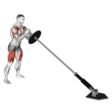 Landmine Squat and Press