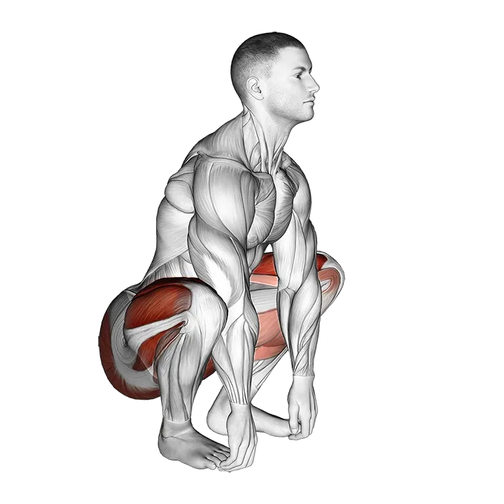 Squat mobility Complex exercise animation (Male)