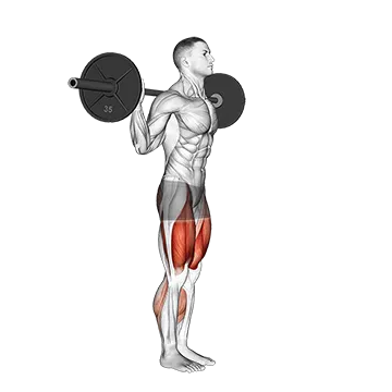 Barbell Walk Calves Activation