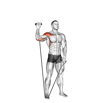 Band Single Arm Shoulder Press
