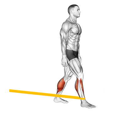 Resistance Band Standing Back Achilles Stretch
