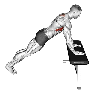 Incline Scapula Push up