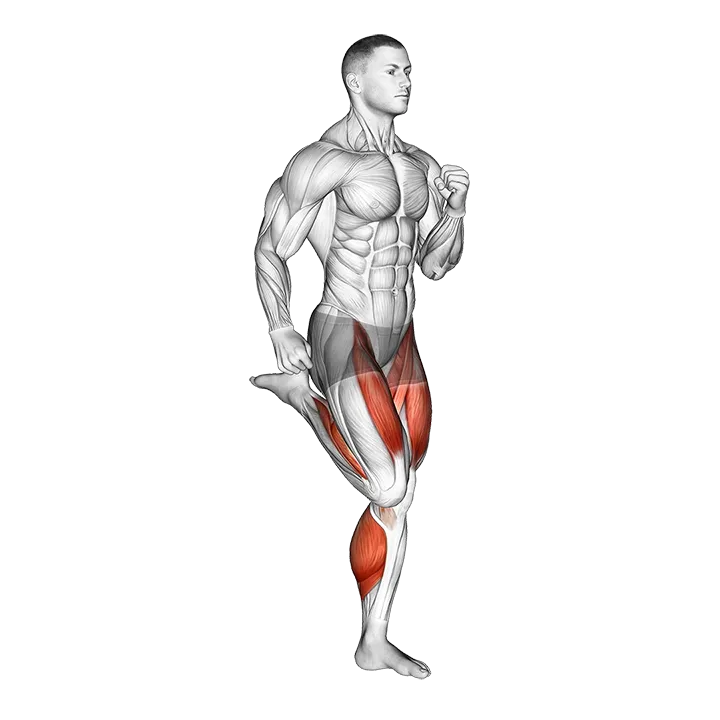 Butt Kicks exercise animation (Male)