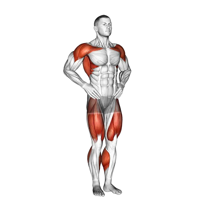 Plyo Jacks exercise animation (Male)