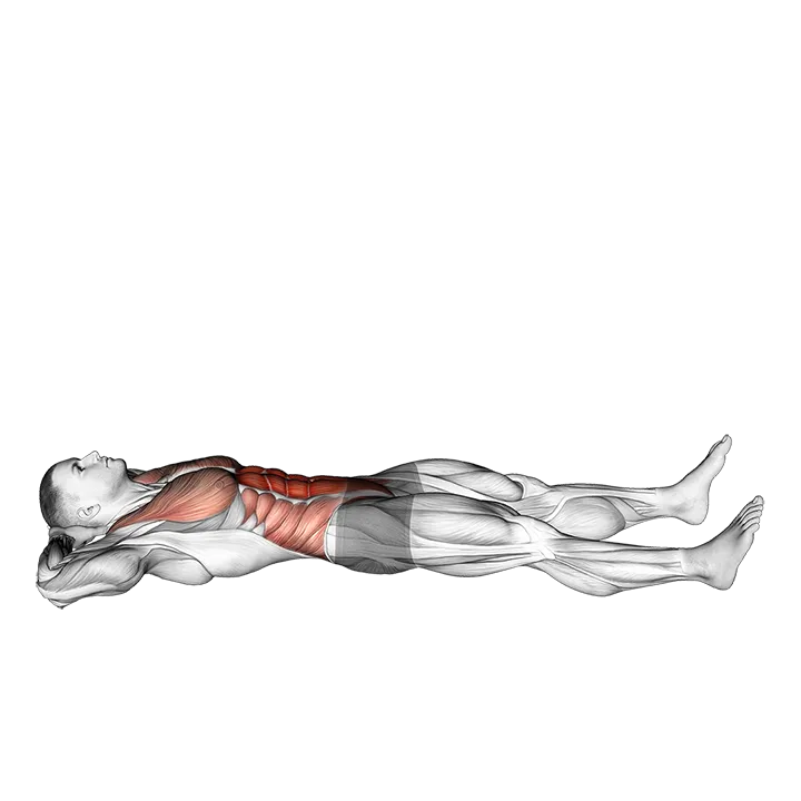Prisoner Half Sit-up exercise animation (Hombre)