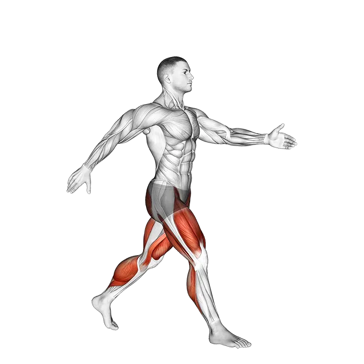 Scissor Jumps exercise animation (Male)