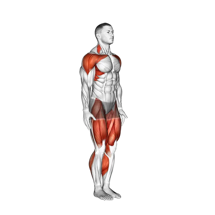Astride Jumps exercise animation (Male)