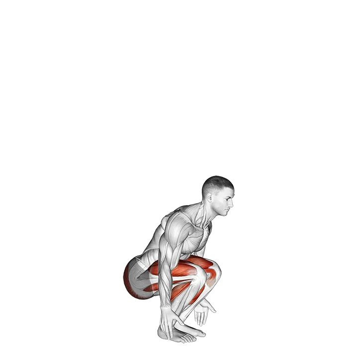 Semi squat Jump exercise animation (Male)
