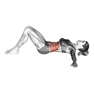 Lying Lower Back Stretch (bent knee)