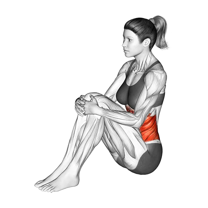 Abdominal Stretch exercise animation (Female)