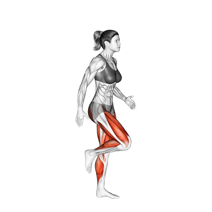 Run and Hop exercise animation (Female)