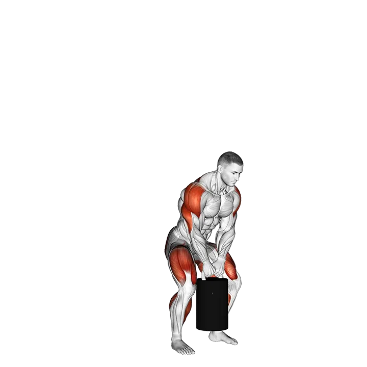 StrongMan Keg Toss exercise animation (Male)