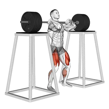 Barbell Front Squat (from blocks)