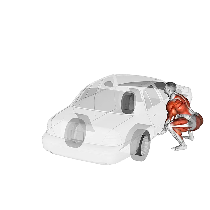 StrongMan Car Flip exercise animation (Male)