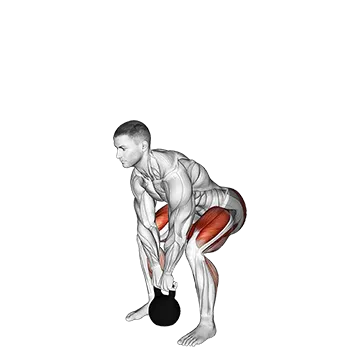 Kettlebell deadlift