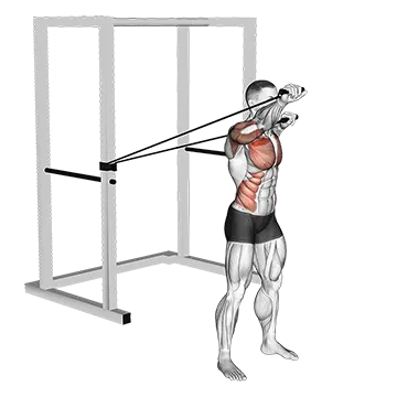 Band Alternate Incline Chest Press with Twist