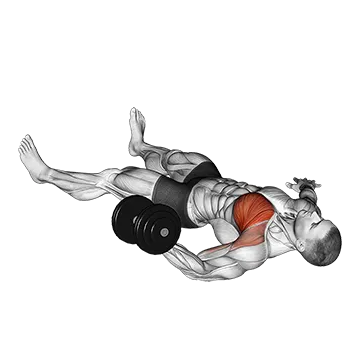 Dumbbell One Arm Floor Fly