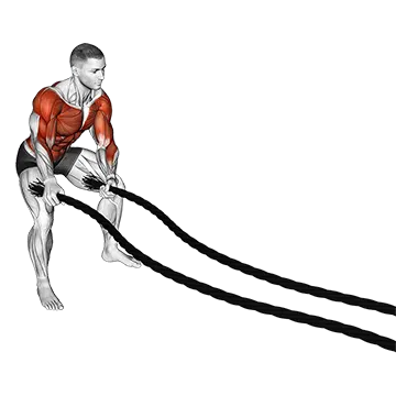 Battling Ropes Side to Side Arms