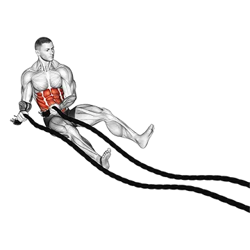 Battling Ropes Russian Twist